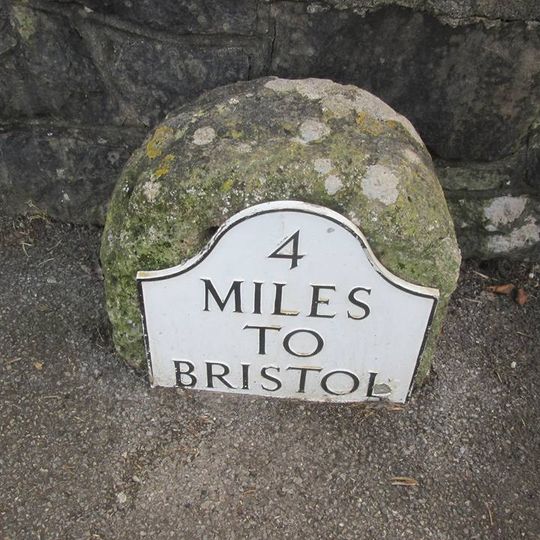 Milestone At National Grid Reference St 5328 6987 At Junction With Wildcountry Lane