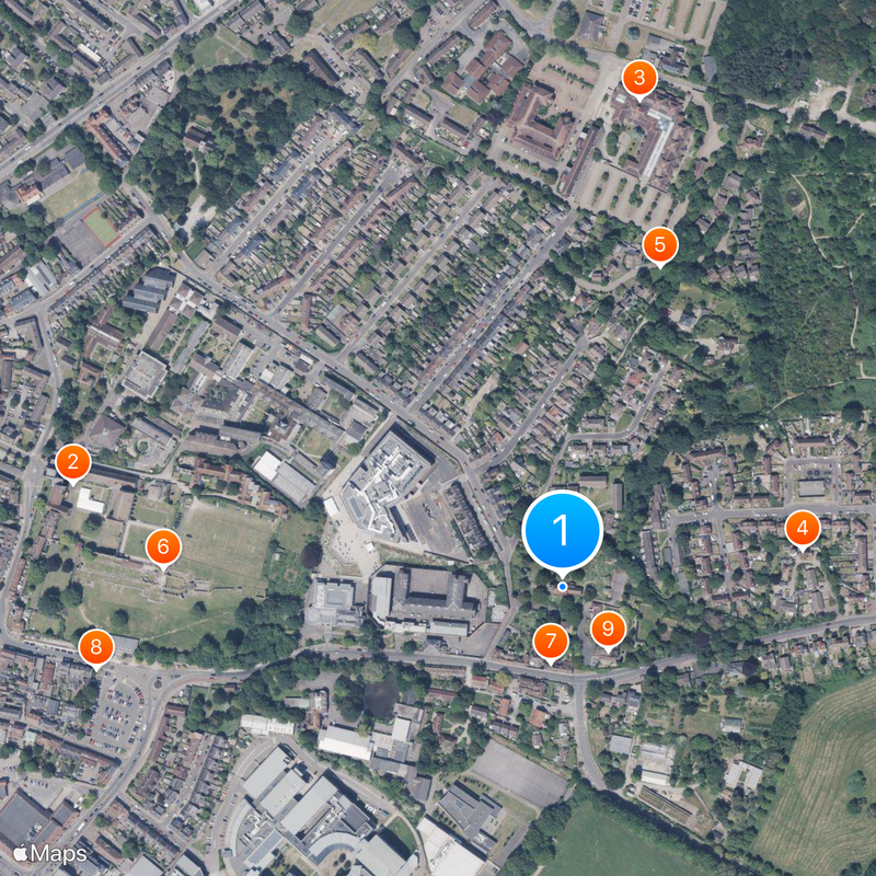 St Martin's Church Map