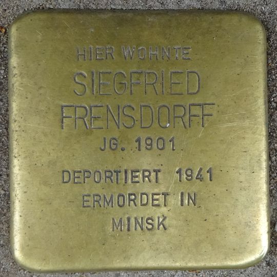 Stolperstein für Siegfried Frensdorff