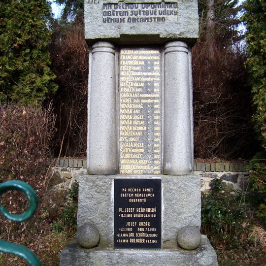 World wars memorial in Úholičky