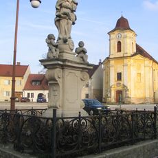 Statue of the Virgin Mary at Bartolomějské náměstí