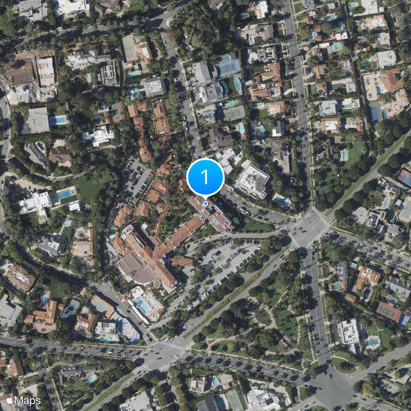 Beverly Hills Hotel Map