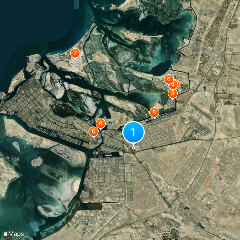 Sheikh Zayed Cricket Stadium Map