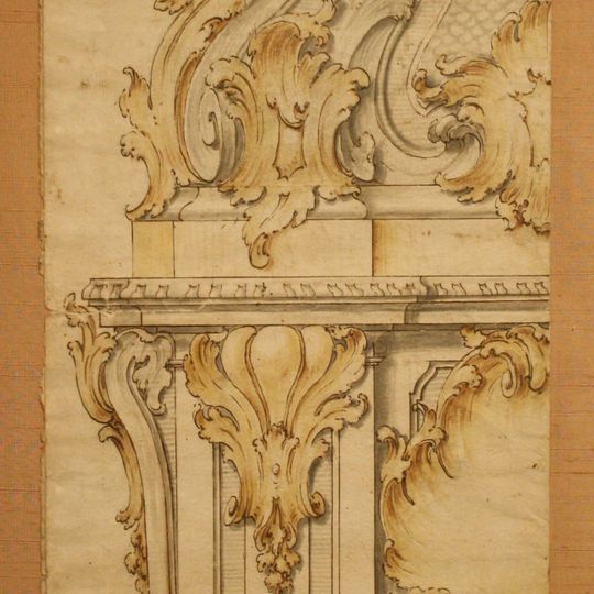 Drawing of an exhibitor for monstrance