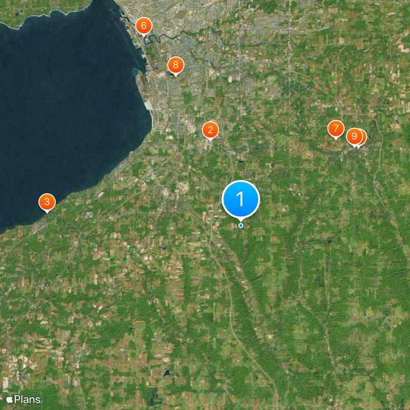 Eternal Flame Falls Mapa