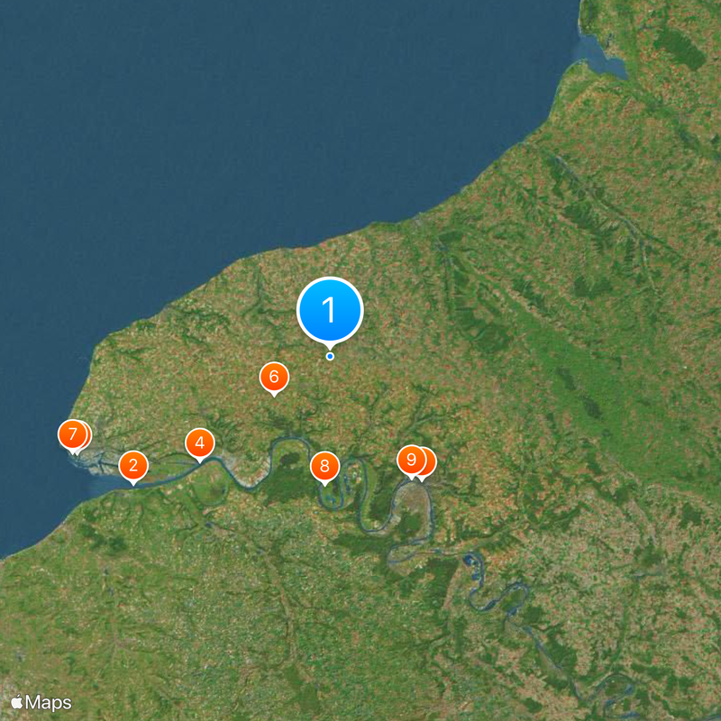 Seine-Maritime Kaart