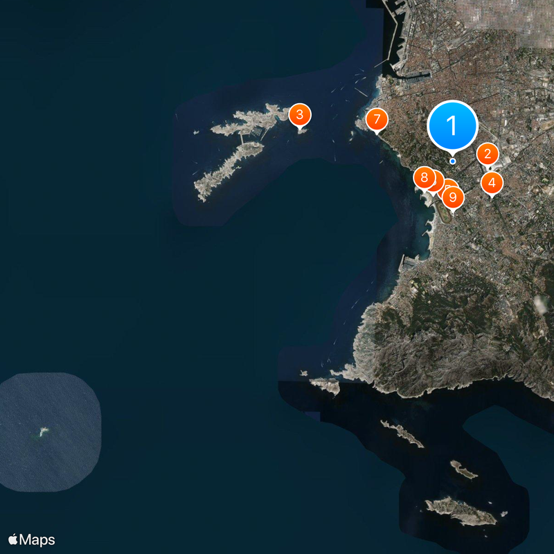 8th arrondissement of Marseille Kaart