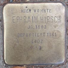 Stolperstein dedicated to Ephraim Hirsch