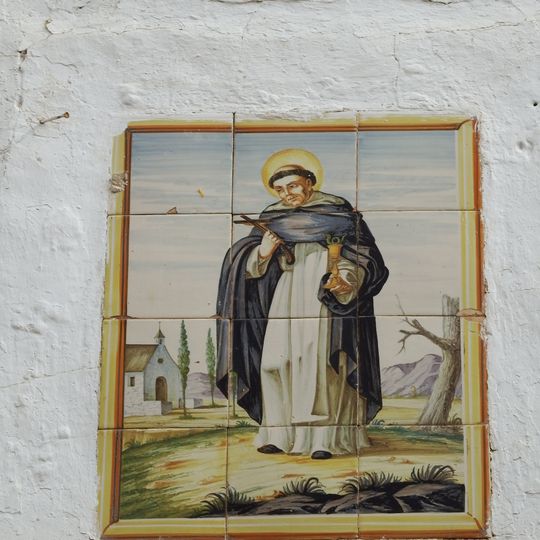 Ceramic panel of Saint Louis in San Luis Street, Buñol