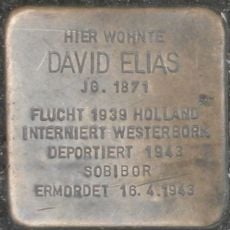 Stolperstein en memoria de David Elias