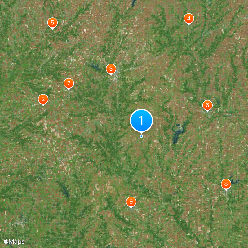 Quinzième district congressionnel de l'Illinois Carte