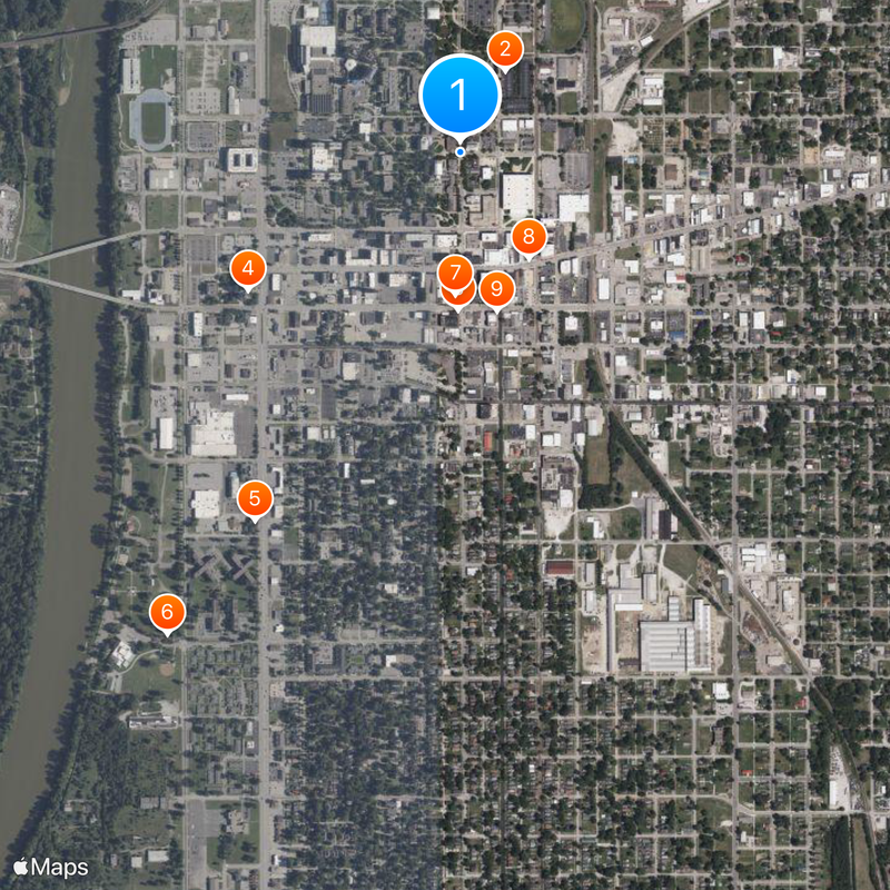Indiana State University Map