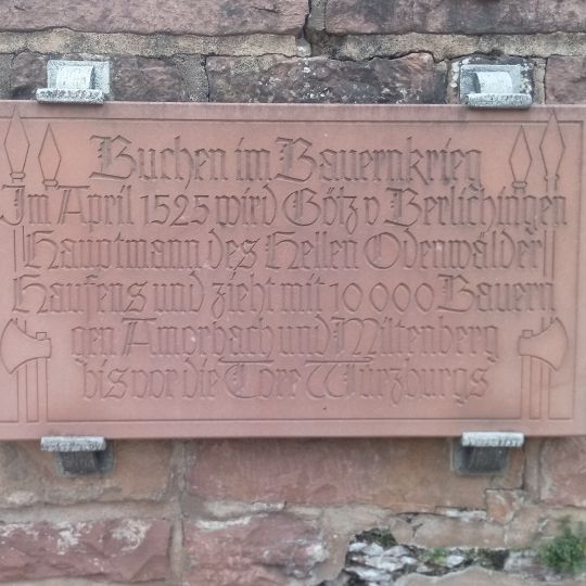 Bauernkrieggedenktafel Buchen