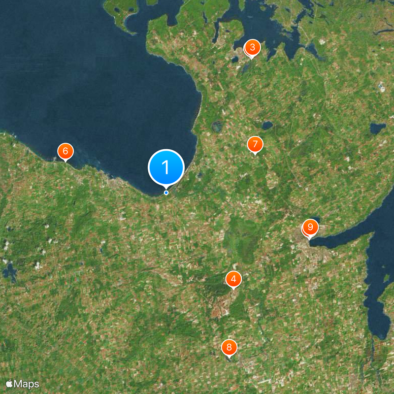 Tim Hortons Map