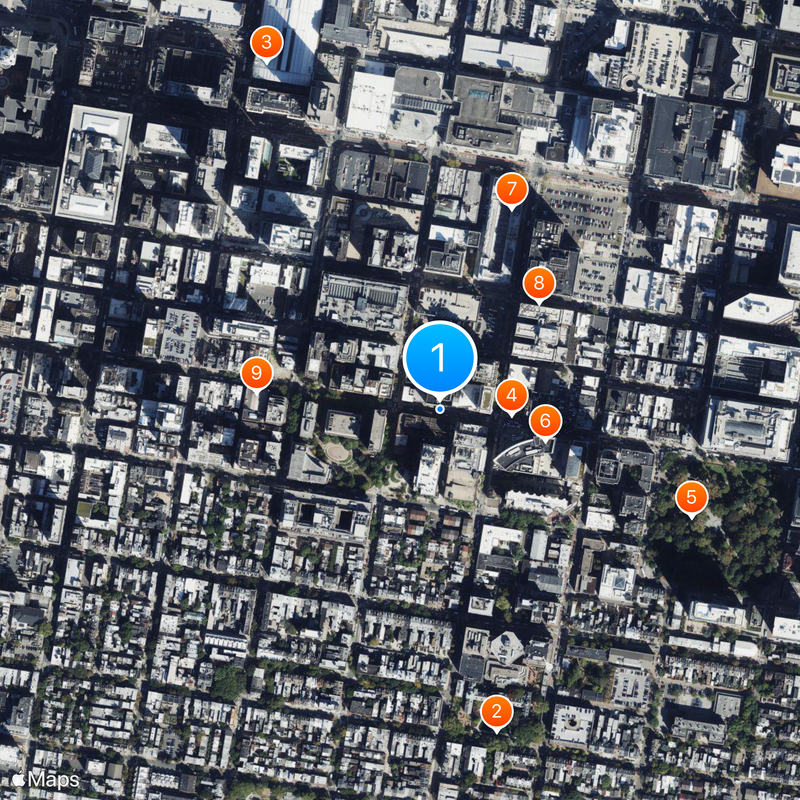 Thomas Jefferson University Map