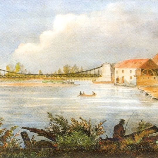 Chain bridge in Poděbrady