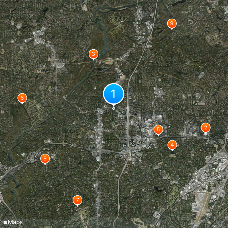 Sandy Springs Map