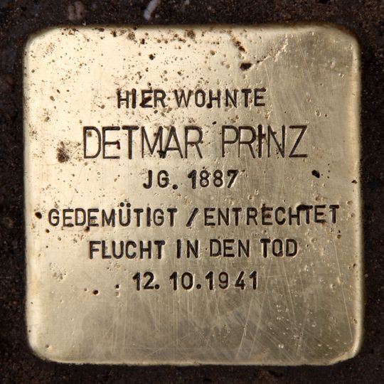 Stolperstein für Detmar Prinz