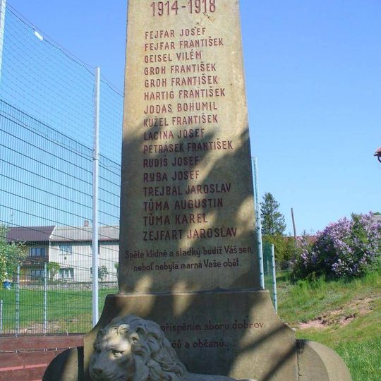 Pomník padlým v 1.světové válce ve Štikově