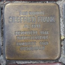 Stolperstein en memoria de Siegfried Frank