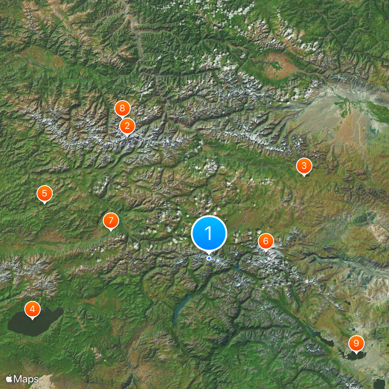 Frontera entre Kazajistán y Rusia Mapa