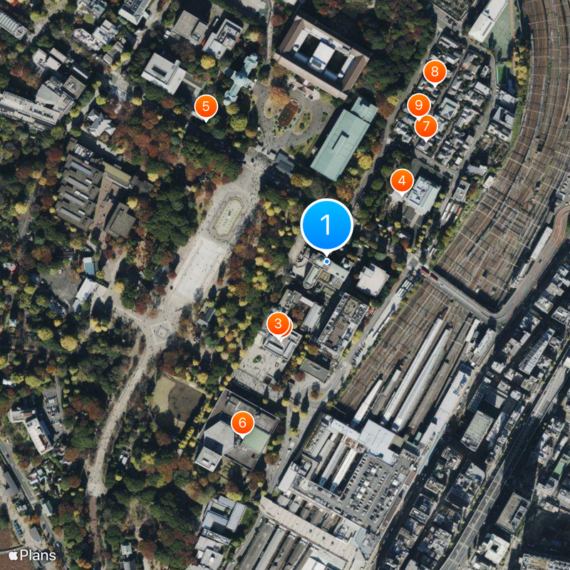 National Museum of Nature and Science Map