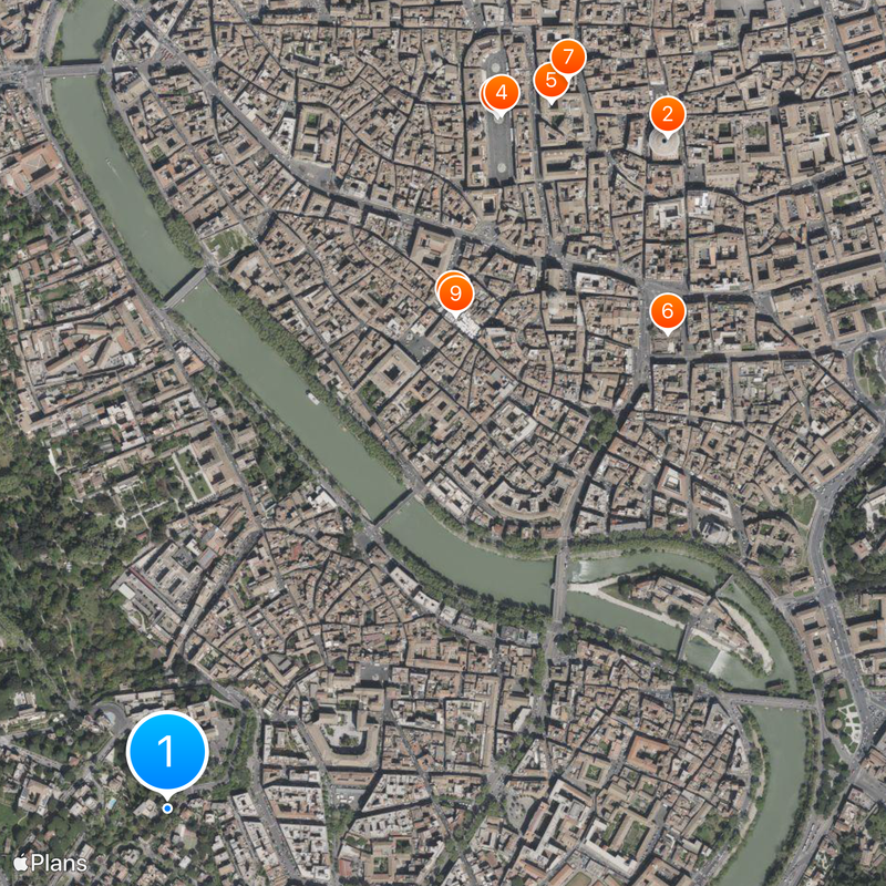 Trastevere Mapa