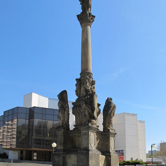 Plague column in Most