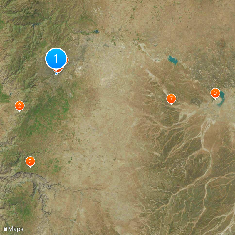 Governatorato di Amman Mappa