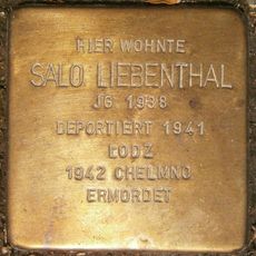 Stolperstein dedicated to Salo Liebenthal