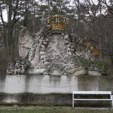 Portico with coat of arms