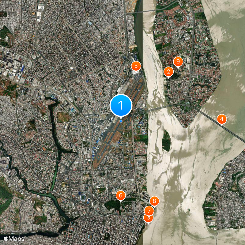 José Joaquín de Olmedo International Airport Map