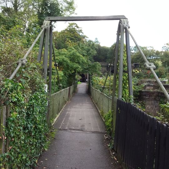 North York Moors Railway Footbridge Across The Murk Esk