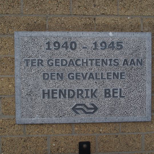 Plaquette in het NS-station