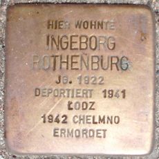 Stolperstein dedicated to Ingeborg Rothenburg