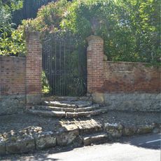 Garden Wall, Gate Piers And Pavings To No 11
