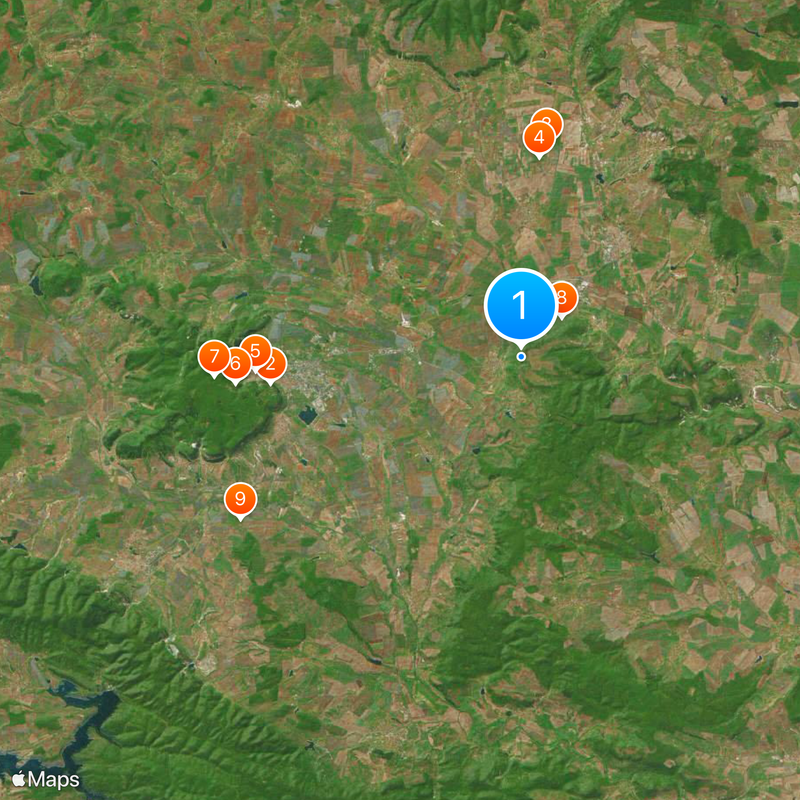 Jeździec z Madary Mapa