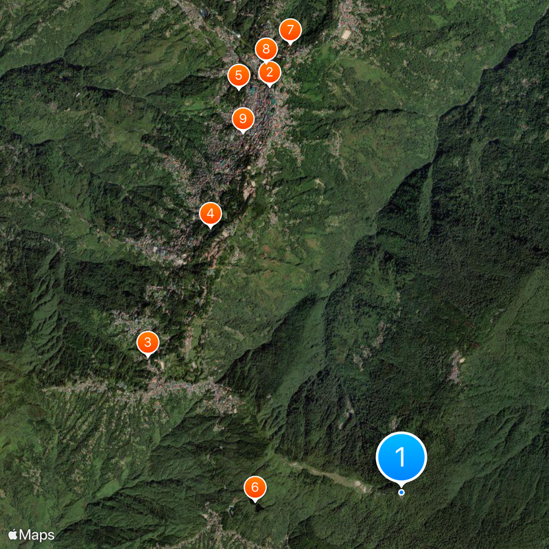 Tiger Hill, Darjeeling Map