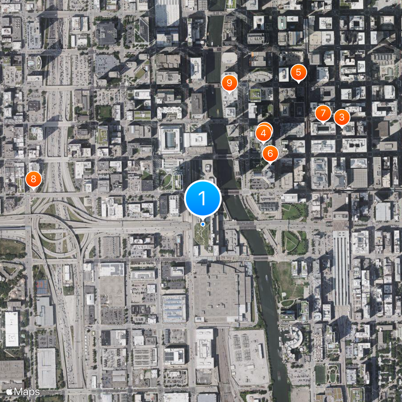 Old Chicago Main Post Office Mappa