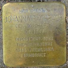 Stolperstein en memoria de Johanna Bachrach
