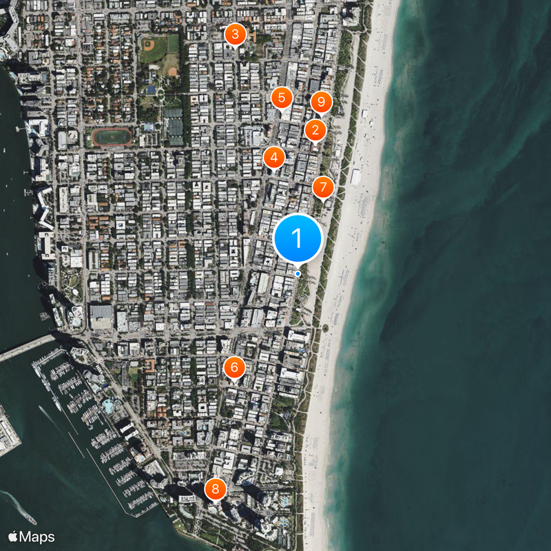 Ocean Drive Map