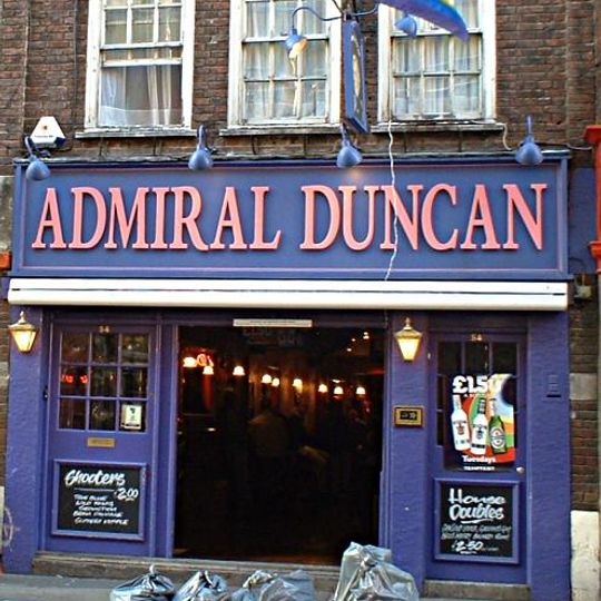 Admiral Duncan - gay pub in Old Compton Street, Soho, London