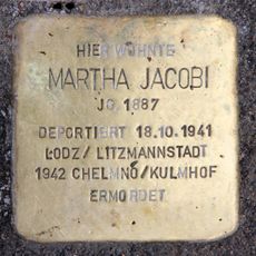 Stolperstein en memoria de Martha Jacobi