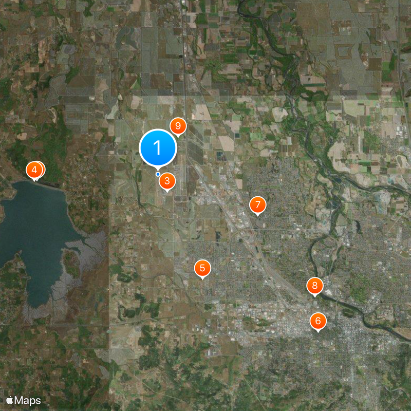 Eugene Airport Map