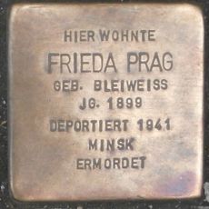 Stolperstein à la mémoire de Frieda Prag