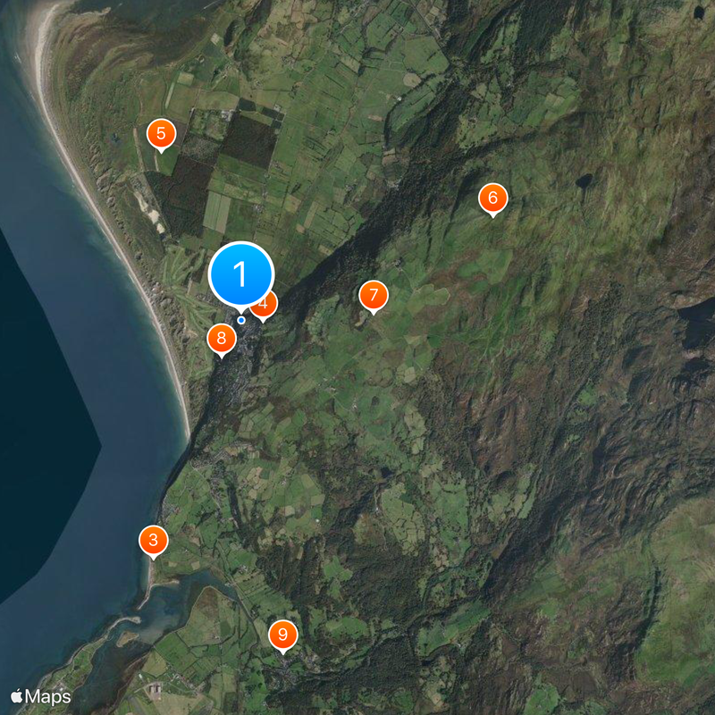 Château de Harlech Carte