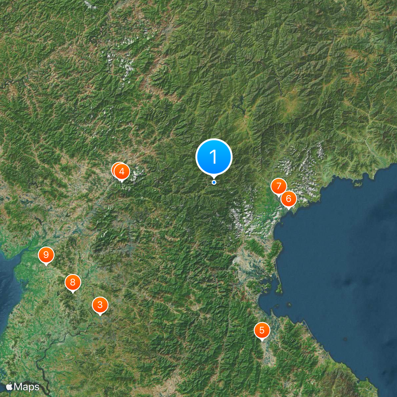 Geography of North Korea Map