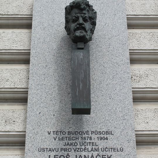 Plaque of Leoš Janáček, Brno