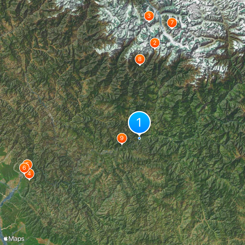 Mandakini River Map