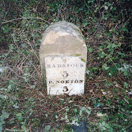 Milestone, N of Hemington, just W of Crossroads